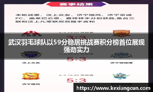 武汉羽毛球队以59分稳居挑战赛积分榜首位展现强劲实力