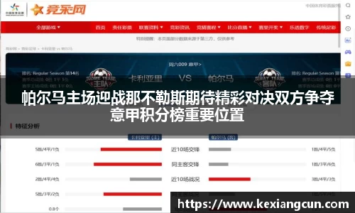 帕尔马主场迎战那不勒斯期待精彩对决双方争夺意甲积分榜重要位置